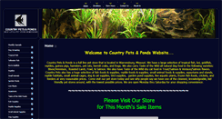 Desktop Screenshot of countrypetsandponds.com